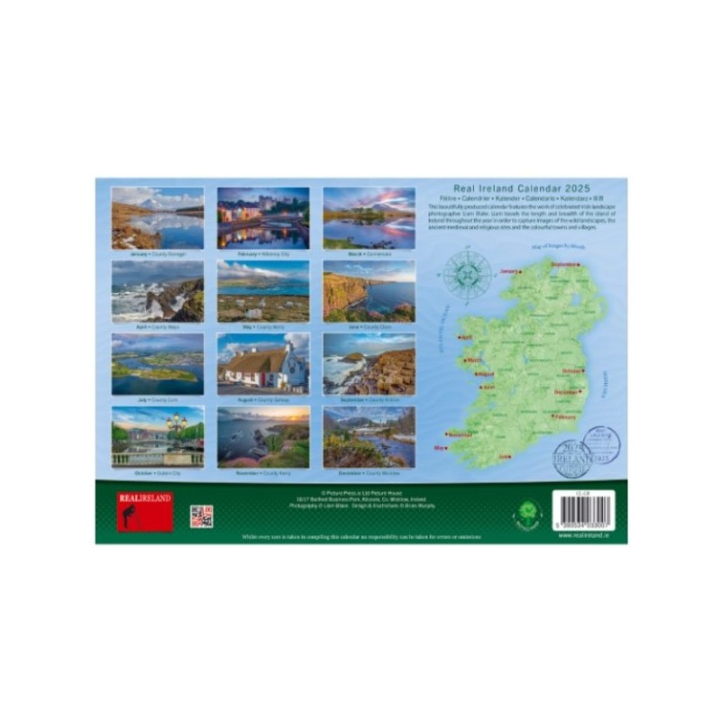 Real Ireland 2025 Wall Calendar