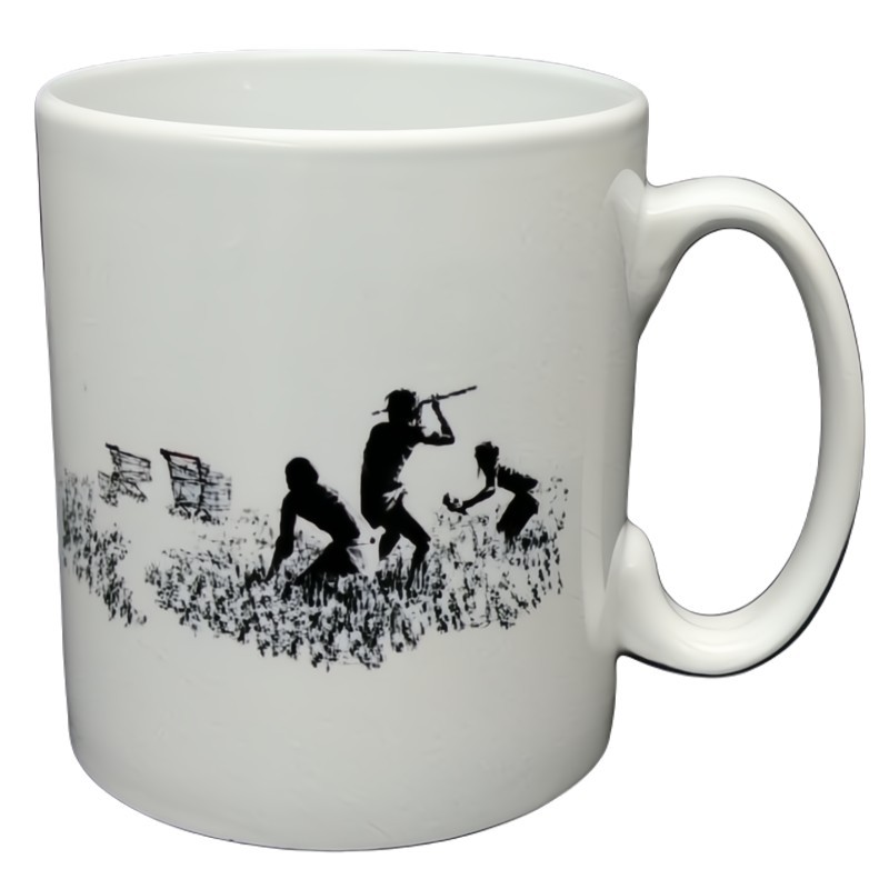 Shopping Trolley Hunters Banksy Mug