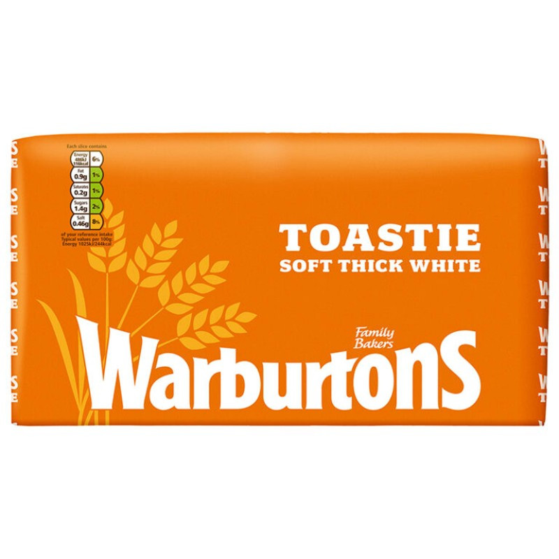 Warburtons Toastie White Bread 800g (Pickup Only)