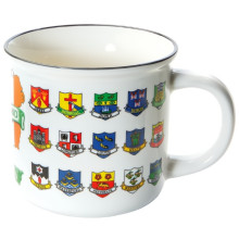 Ireland Counties White 12oz Campfire Mug