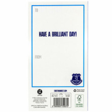 Everton FC Birthday Card