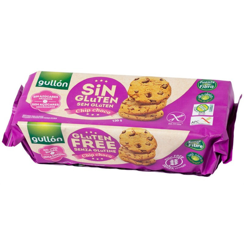 Gullon Gluten Free Chocolate Chip Cookies 130g