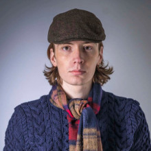 Heritage Traditions Tweed Flat Cap - Brown