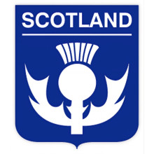 Scotland Thistle Shield Sticker