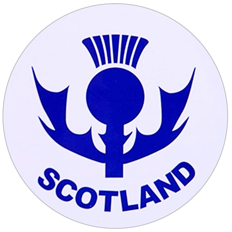 Scotland Thistle Round Sticker