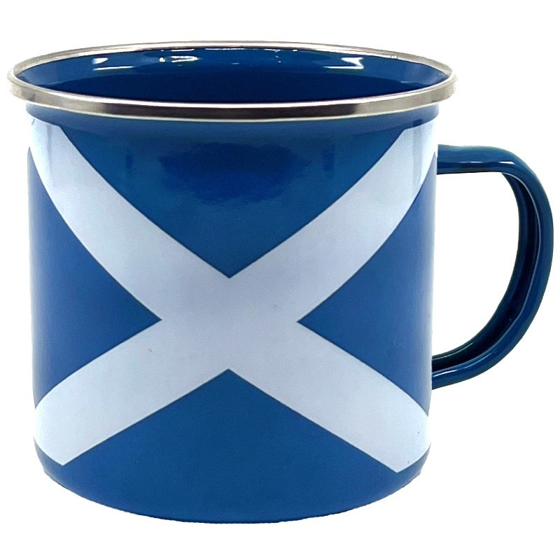 Scotland Saltire Enamel Campfire Mug