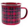 Royal Stewart Tartan Enamel Campfire Mug