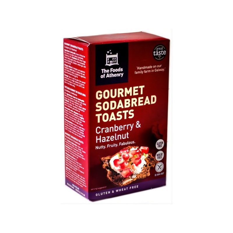 Foods of Athenry GF Toasts - Cranberry & Hazelnut 100g