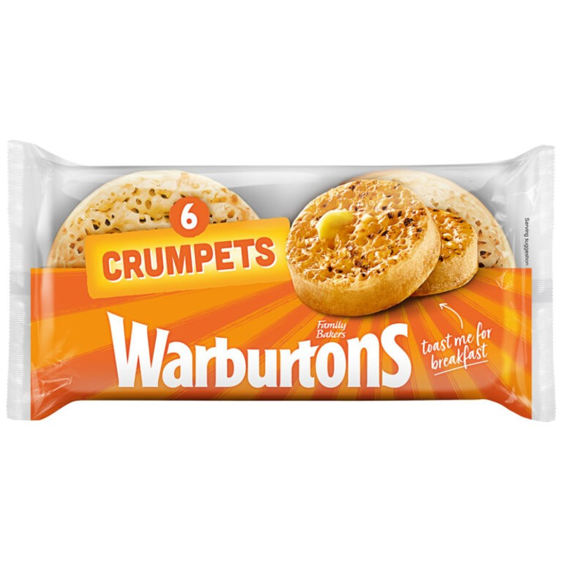 Warburtons Crumpets 330g (Frozen - Pickup Only)