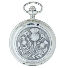 Scottish Thistle Mechanical Pocket Watch