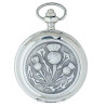 Scottish Thistle Mechanical Pocket Watch
