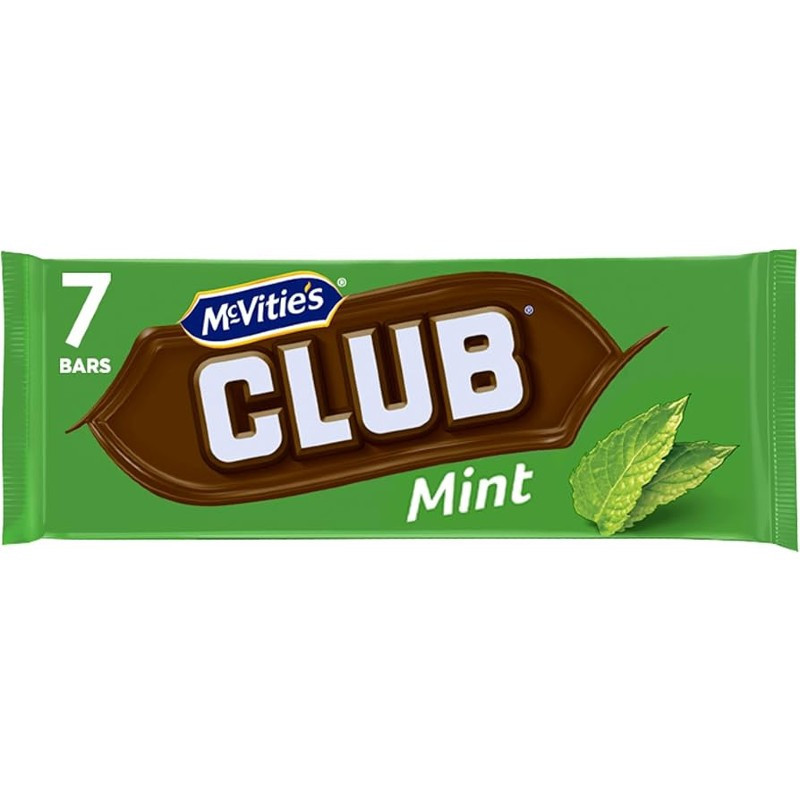 McVitie's Club Mint Biscuits 7 Pack