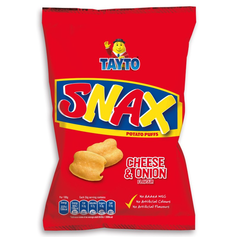 Tayto Cheese & Onion Snax 26g