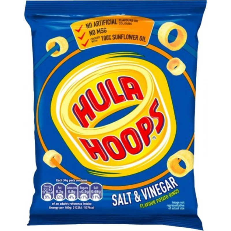 KP Hula Hoops Salt & Vinegar 34g