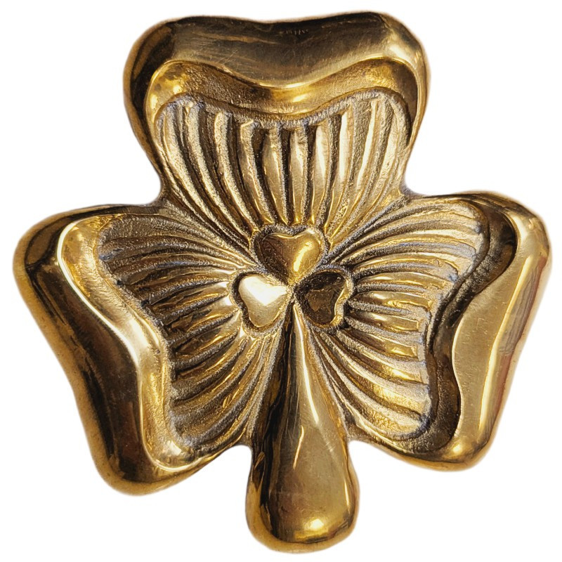 Brass Shamrock Door Knocker