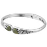 Solvar Connemara Marble Trinity Knot Bangle