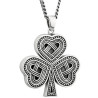 Solvar Large Celtic Knot Shamrock Pendant