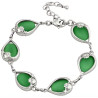 Solvar Green Cat Eye Bracelet