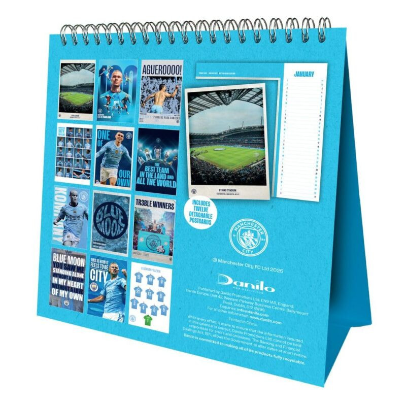 Manchester City FC Desktop Calendar