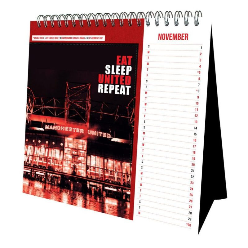 Manchester United FC Desktop Calendar