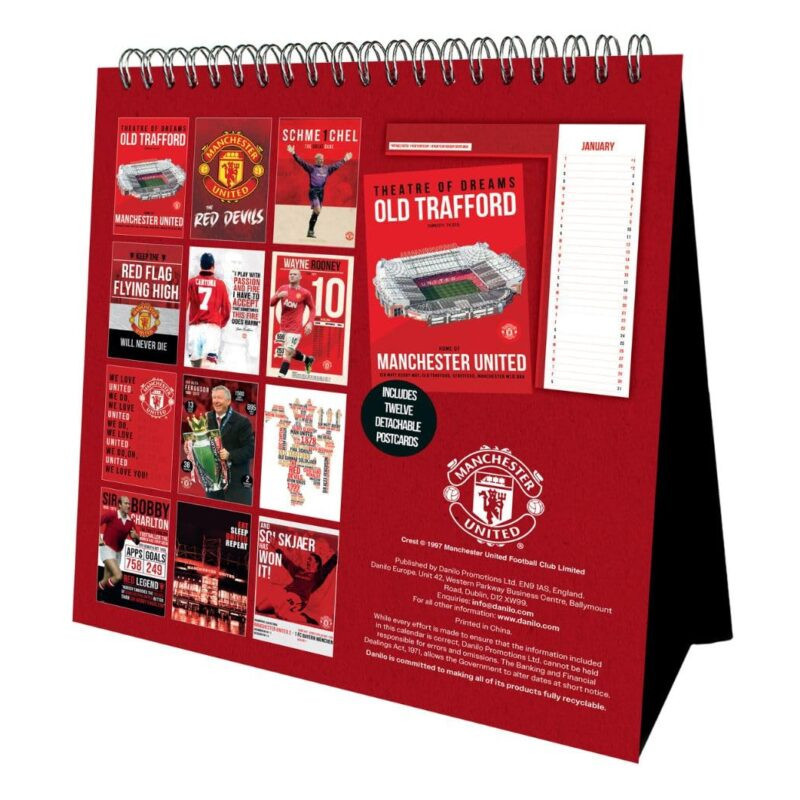 Manchester United FC Desktop Calendar