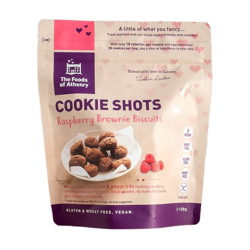 Foods of Athenry GF Raspberry Brownie Cookie Shots