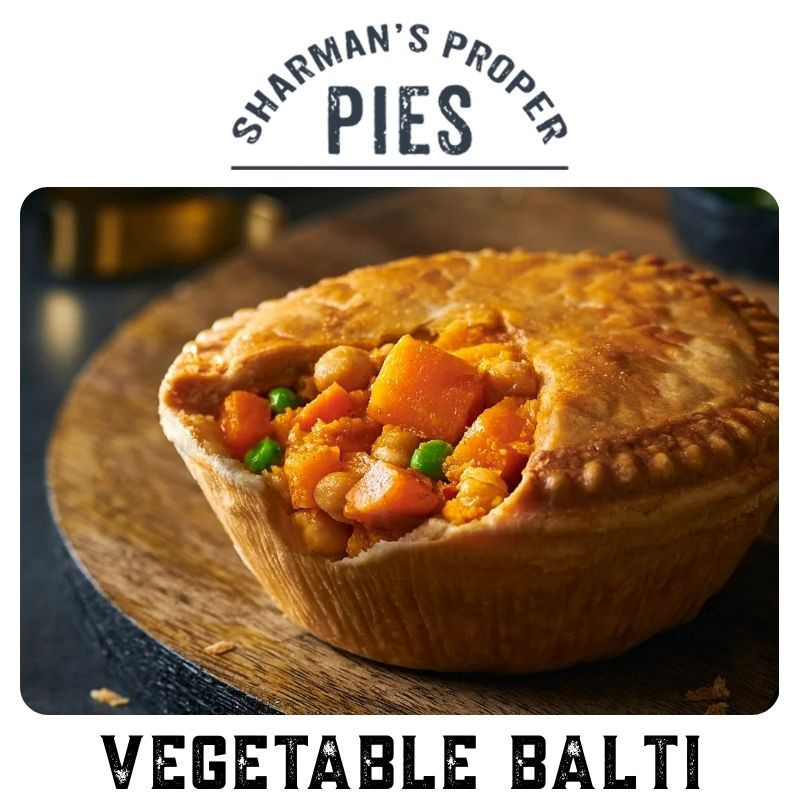 Sharman's Vegetable Balti Pie (Pickup Only)