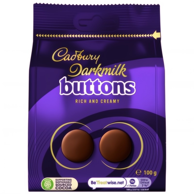 Cadbury Darkmilk Buttons 100g