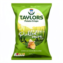 Taylors Pickled Onion Flavour Potato Crisps 150g