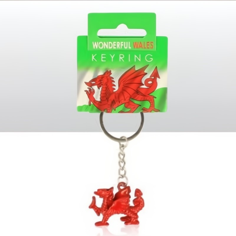 Welsh Dragon Diecast Metal Keyring