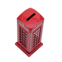 Red Telephone Box Die Cast Money Bank