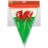 Welsh Dragon PVC Triangular Bunting 10 Flags 12ft