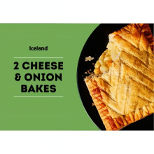 Iceland 2 Cheese & Onion Bakes 260g (Frozen - Pickup Only)
