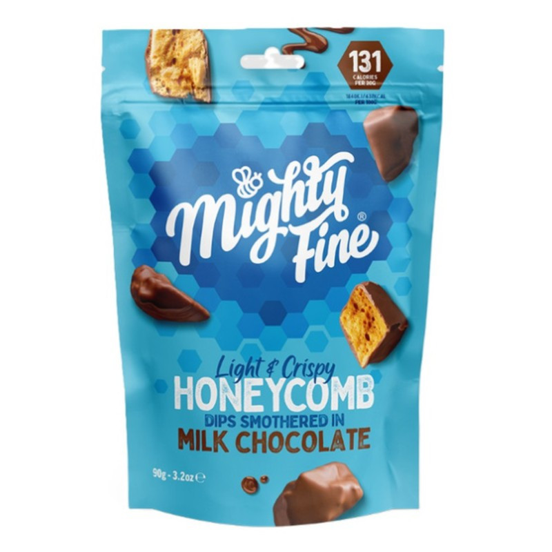 Mighty Fine Milk Chocolate Covered Honeycomb 90g