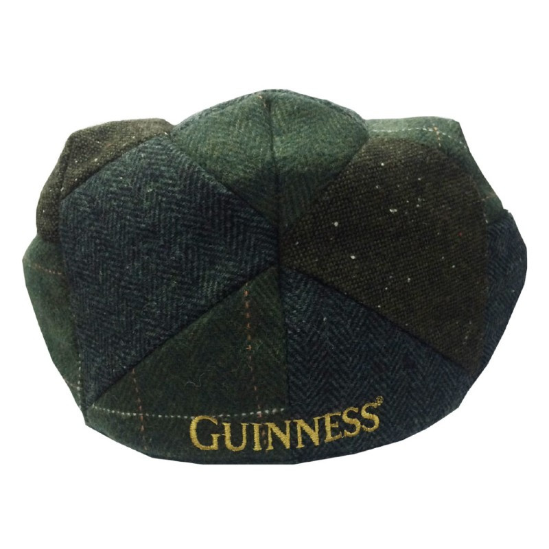 Guinness Tweed Check Patch Flat Cap | Official Irish Flat Cap