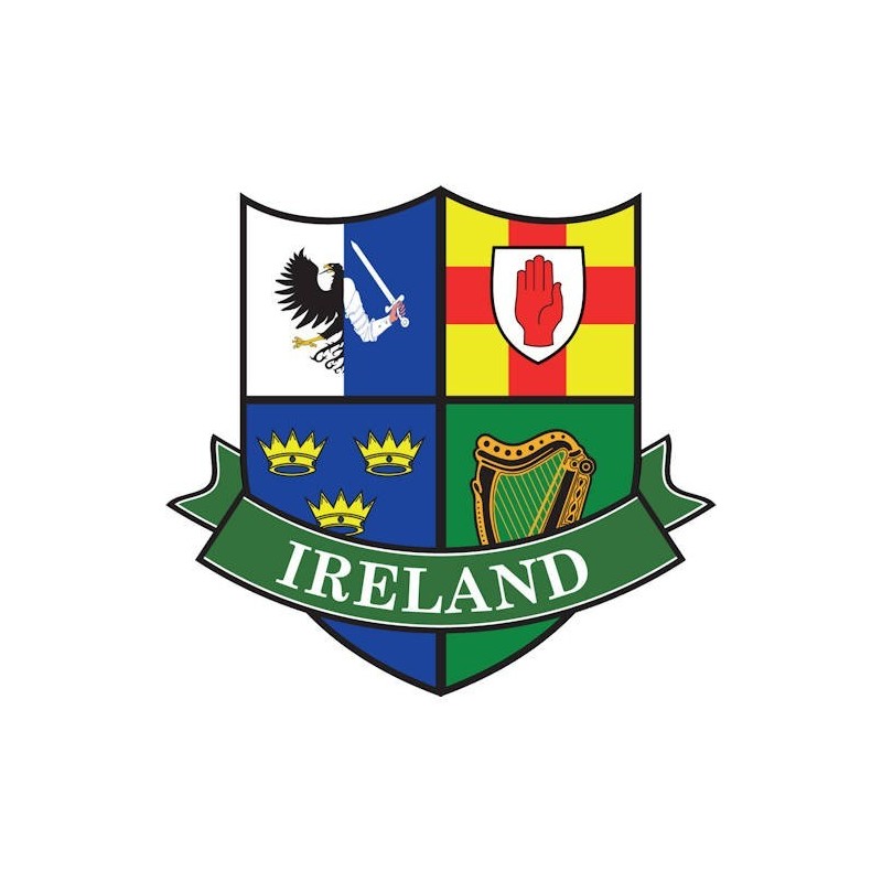 Ireland Four Provinces Shield Sticker