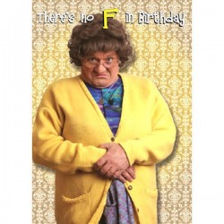 Mrs Brown's Boys F in Birthday Card