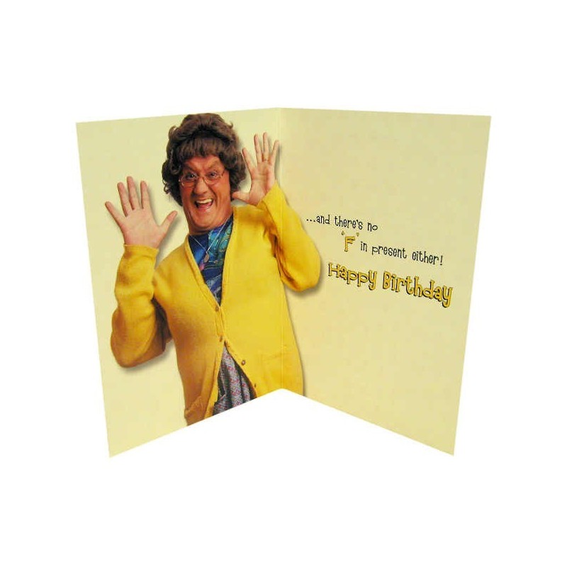 Mrs Brown's Boys F in Birthday Card