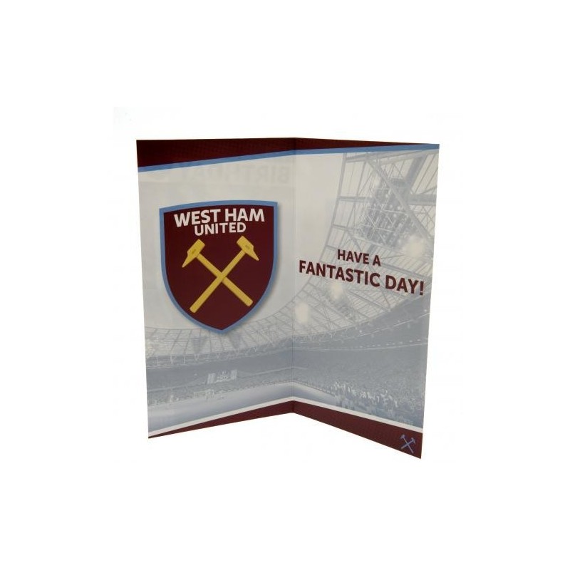 West Ham United FC Birthday Card