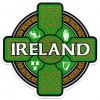 Ireland Celtic Cross Sticker
