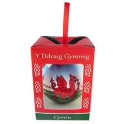 Wales Dragon Christmas Bauble