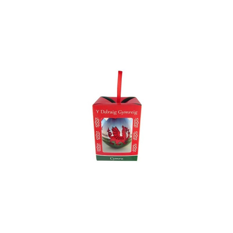 Wales Dragon Christmas Bauble