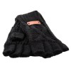 Aran Traditions Fingerless Gloves - Black
