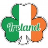 Ireland Tricolour Shamrock Sticker