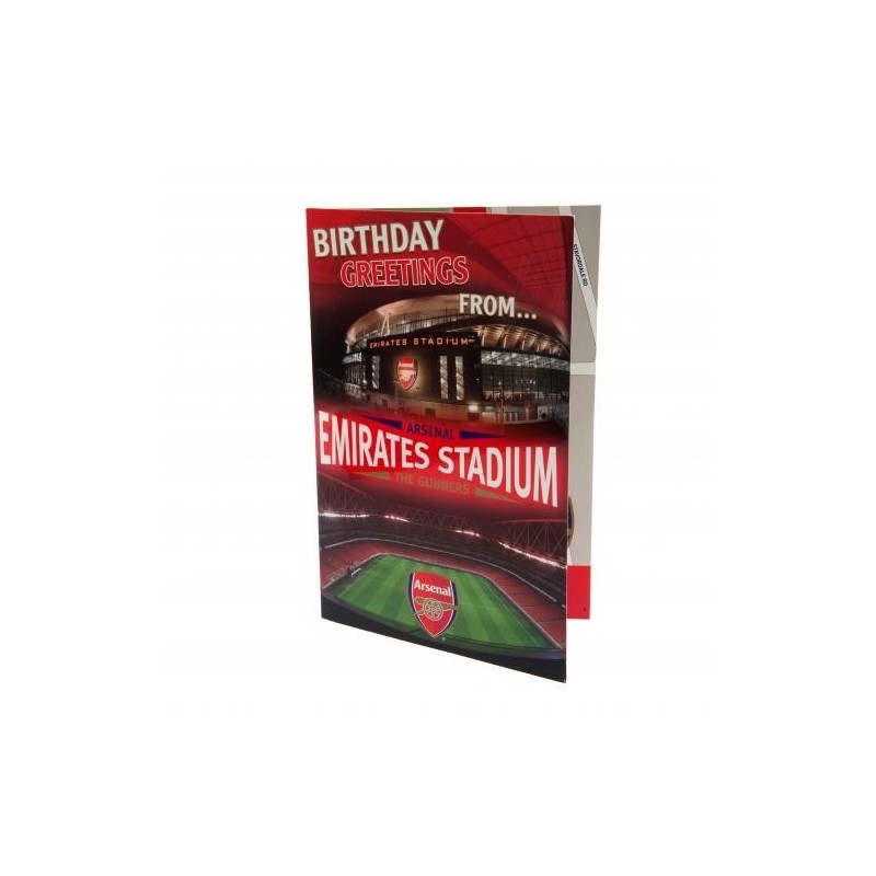 Arsenal FC Emirates Stadium Popup Birthday Card