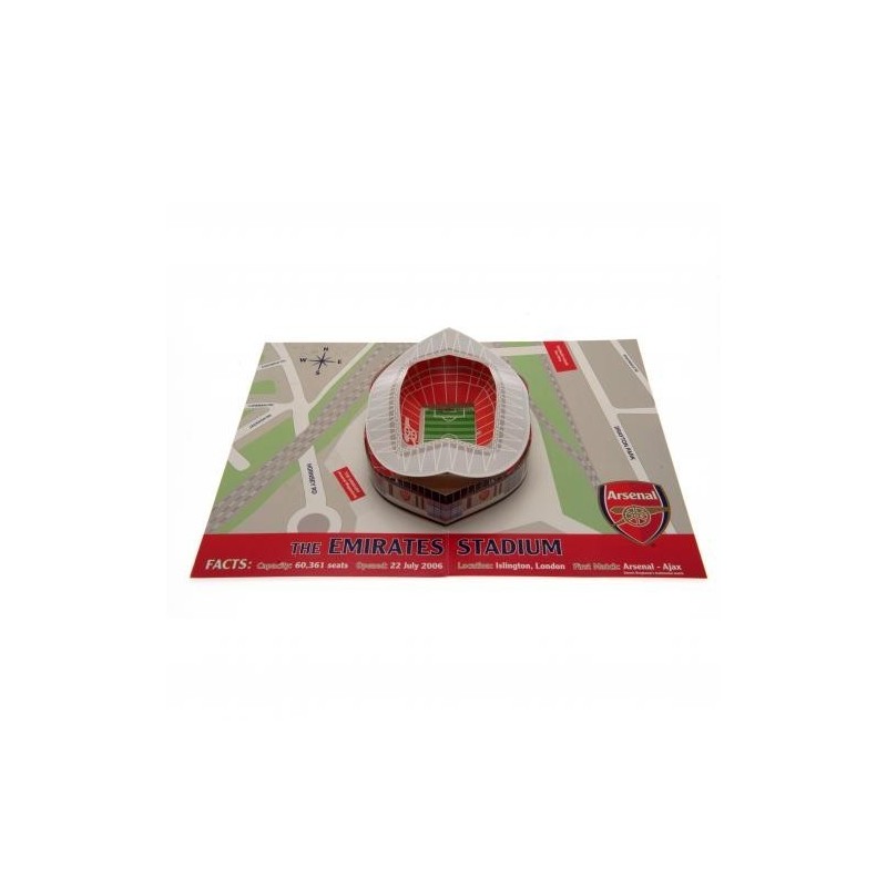 Arsenal FC Emirates Stadium Popup Birthday Card