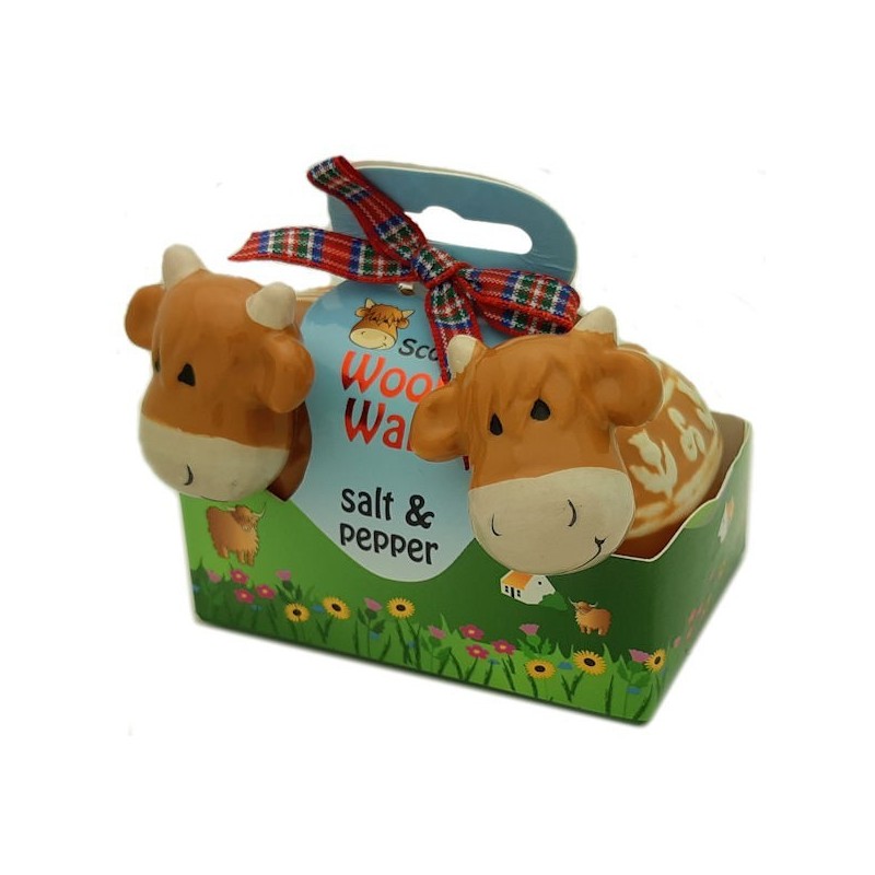 Highland Cow Salt & Pepper Shakers