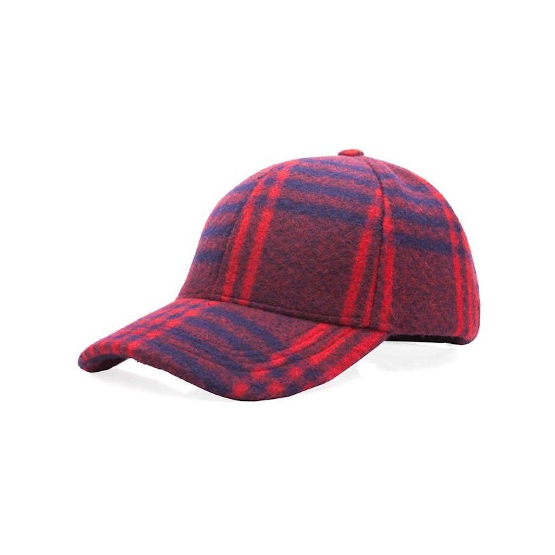 Heritage Traditions Check Curved Cap - Red/Blue