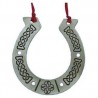 Pewter Celtic Horseshoe Ornament