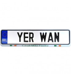 YER WAN Irish Car Registration Plate